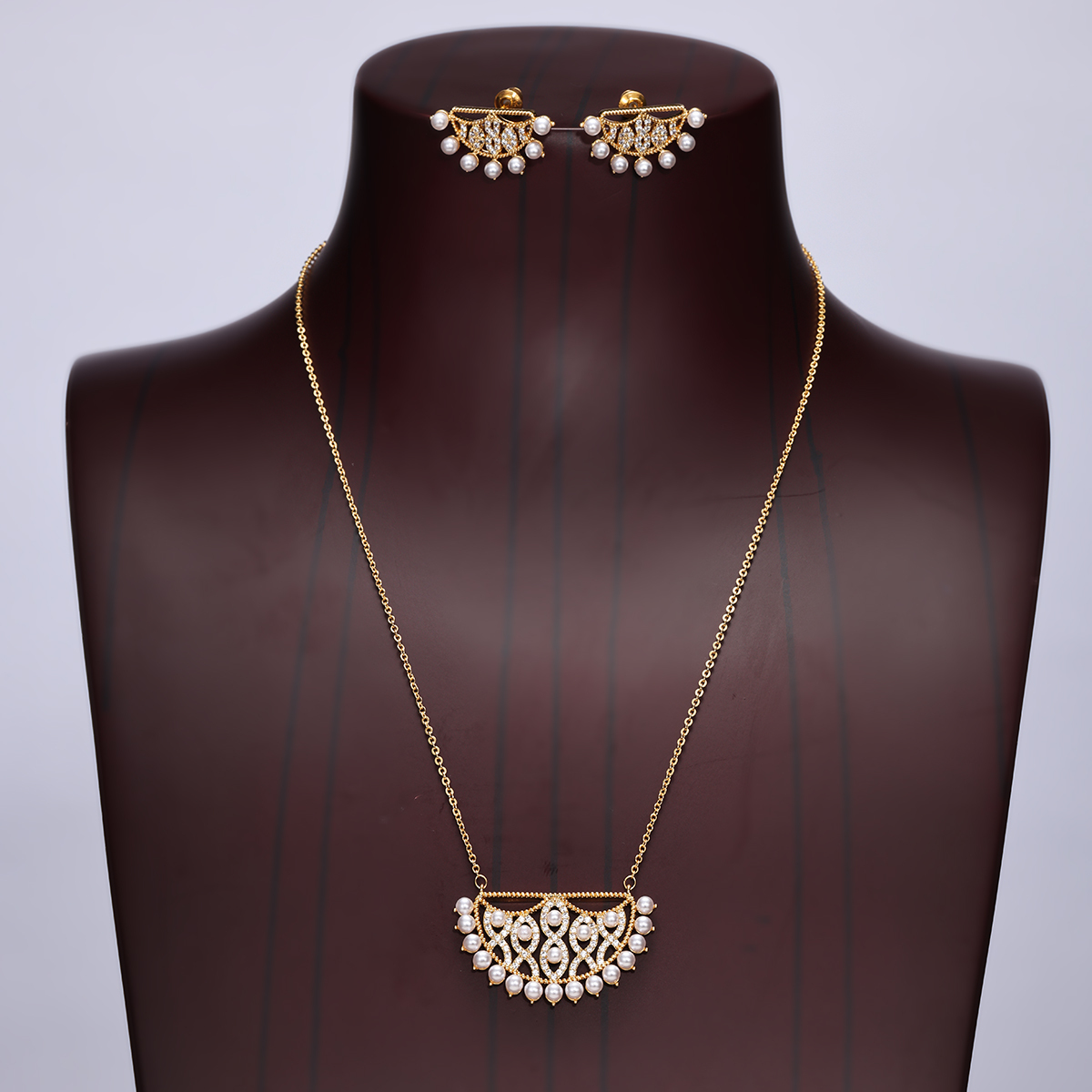 2-Piece Copper Inlaid Zircon Ramadan Festival Middle Eastern Hollow Pattern Ethnic Style Elegant Exquisite Women's Earrings Pendant Suitable For Holiday Party Banquet Jewelry Accessories