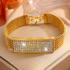 Gold Strap Diamond Bracelet