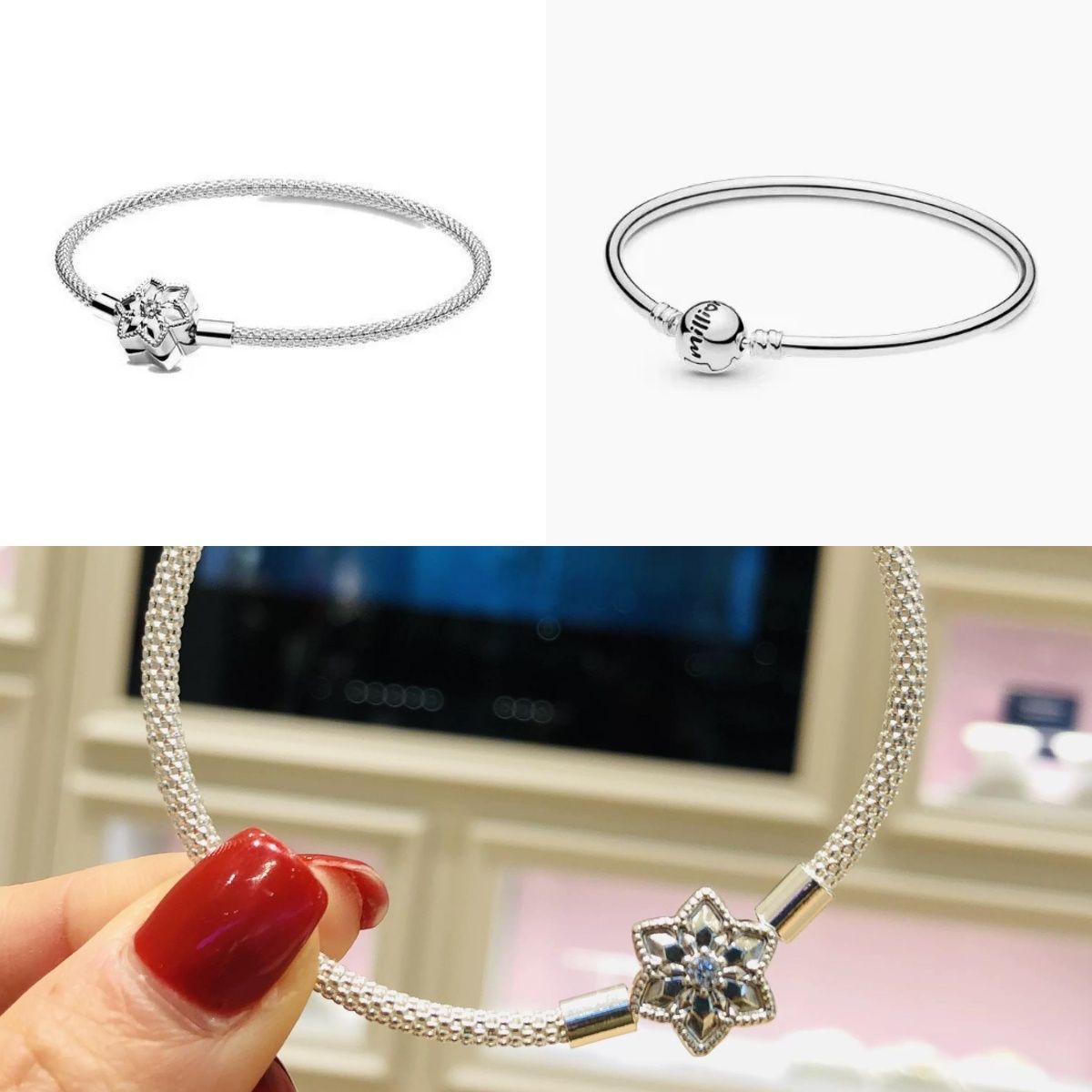 New S925 Silver Bracelet Fashion Bracelet Floral Bangle Personality Versatile Women's Niche Sweet Pure Silver Zircon Elegant Princess