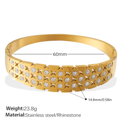 SZ311WEG White Diamond Gold Bracelet