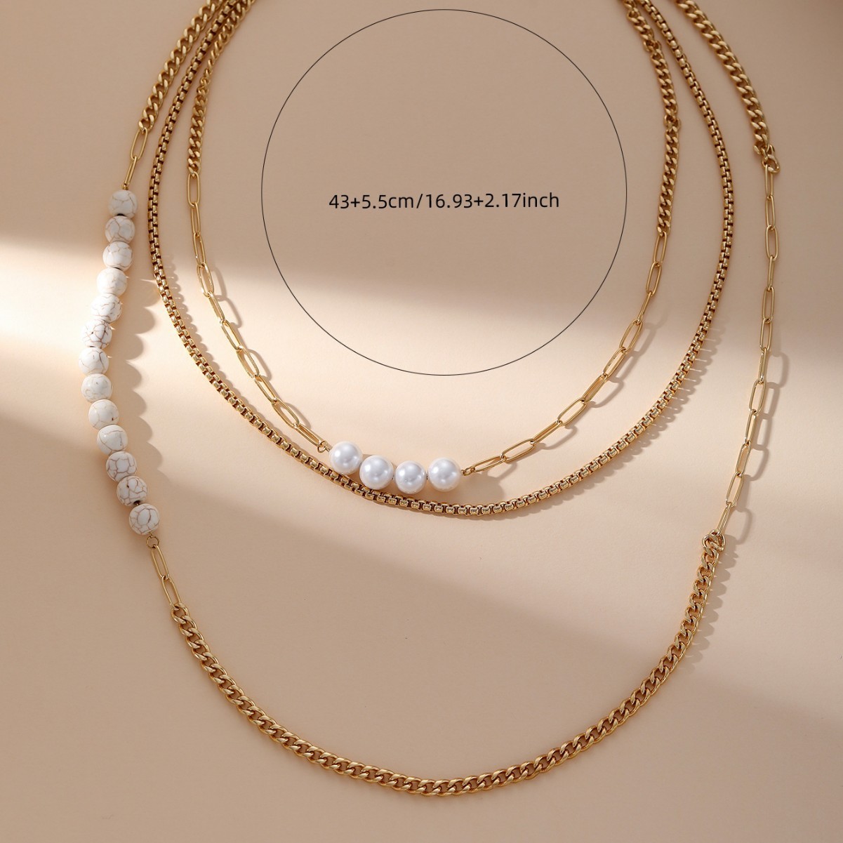 Imitation Pearl Necklace Women's Accessible Luxury Niche Elegant Double-Layered Clavicle Chain  New Original Design Accessories
