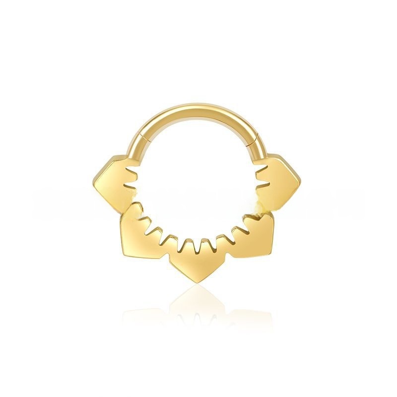 Fashion Titanium Alloy Nose Ring Jewelry For Women Luxurious Simple Personality G23 Earrings Lip Ring Piercing Accessories