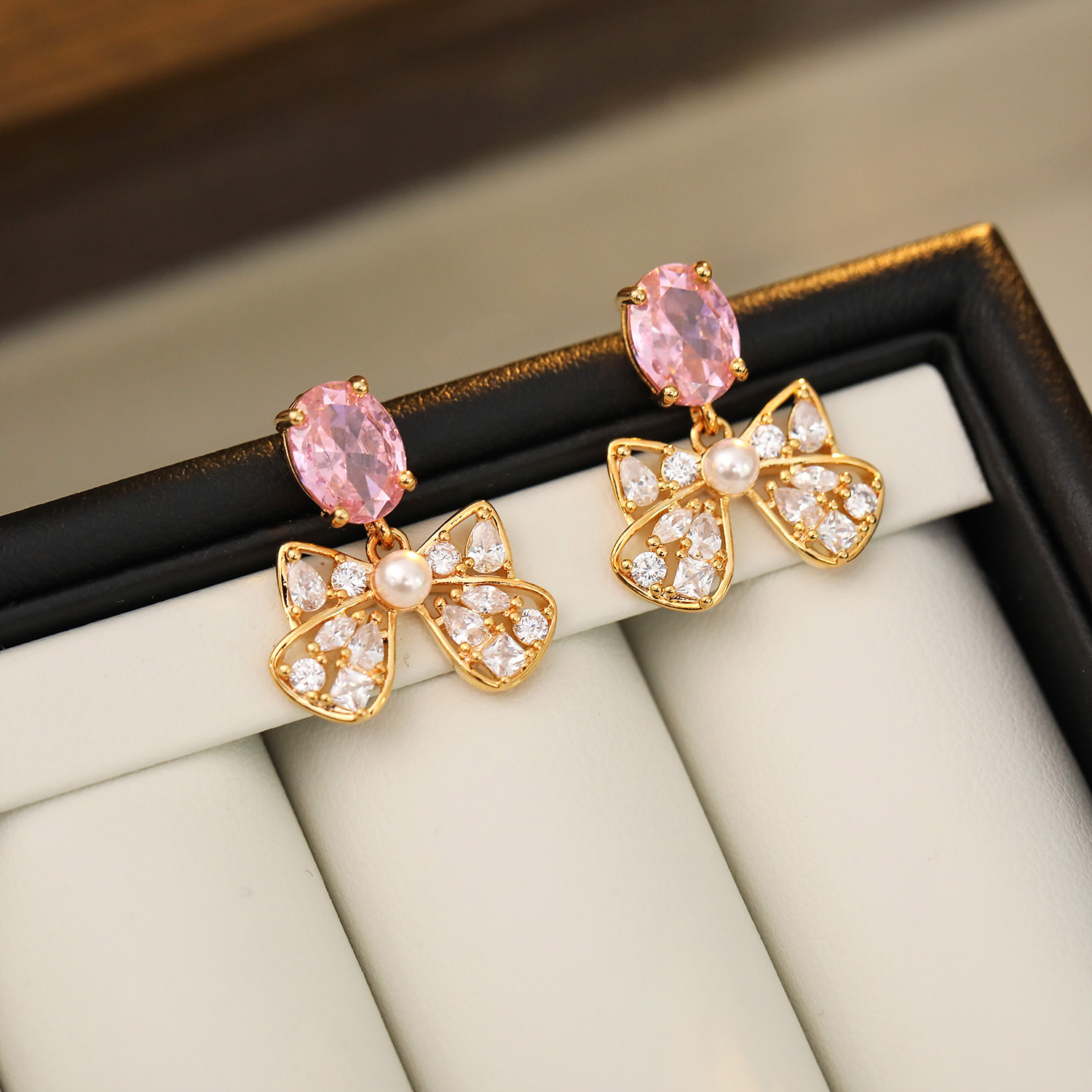 Copper Plating Geometric Zircon