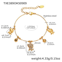 TXE389- Gold DIY Bracelet 15+5cm