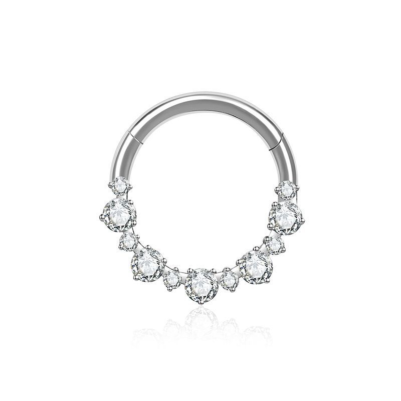 Trendy F136 Titanium Alloy Earrings Women's Fashionable Body Piercing Lip Rings  Style Jewelry Accessories
