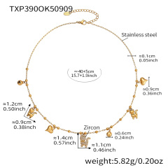 TXP390- Gold DIY Necklace 40+5cm