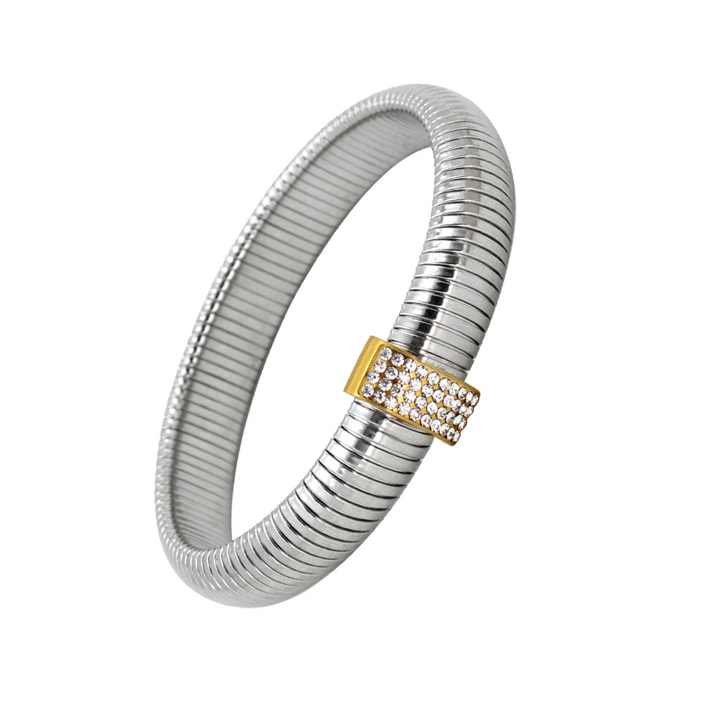 18K Gold 304 Stainless Steel PVD Coated Zircon Geometric Waterproof Non Tarnish Simple Style Cable Chain Bracelets Earrings Necklace For Women's