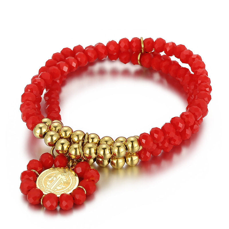 PVD Coated 18K Gold Plated Geometric Titanium Steel Fashion Waterproof Non Tarnish 304 Stainless Steel Bracelets