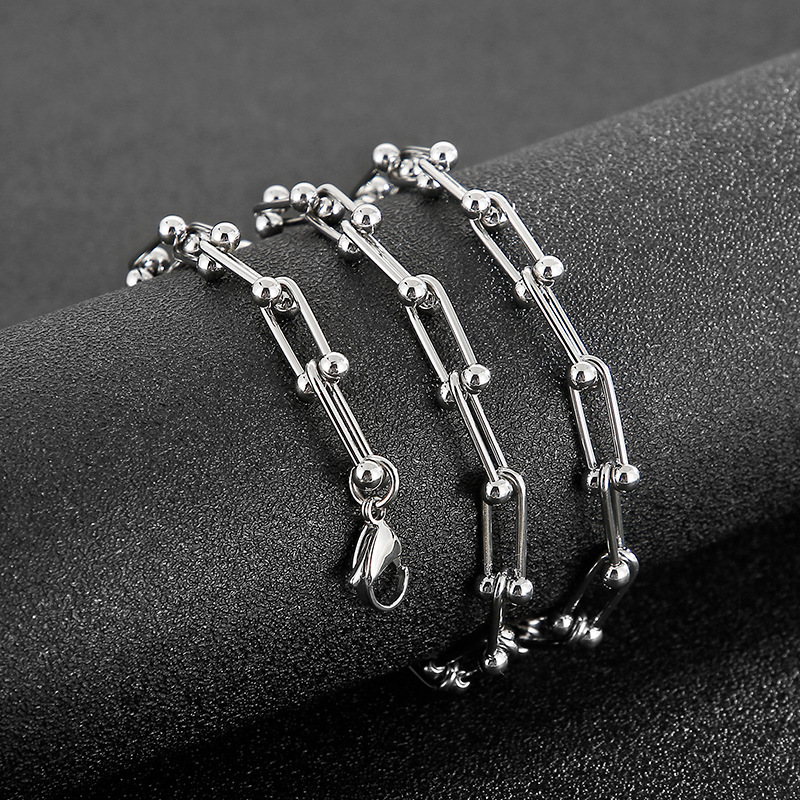 Fashion Geometric Titanium Steel Necklace Plating Stainless Steel Necklaces
