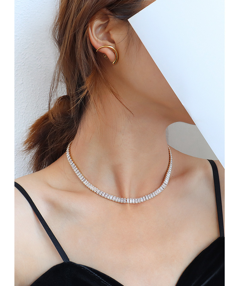 PVD Coated Real Gold Plated 18K Gold Printing 304 Stainless Steel Fashion Waterproof Non Tarnish 304 Stainless Steel Necklace