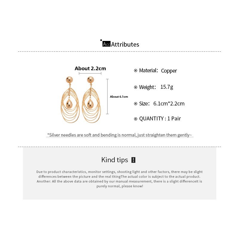 Copper Geometric Electroplating Imitation Gold  Simple Style Classic Style Drop Earrings