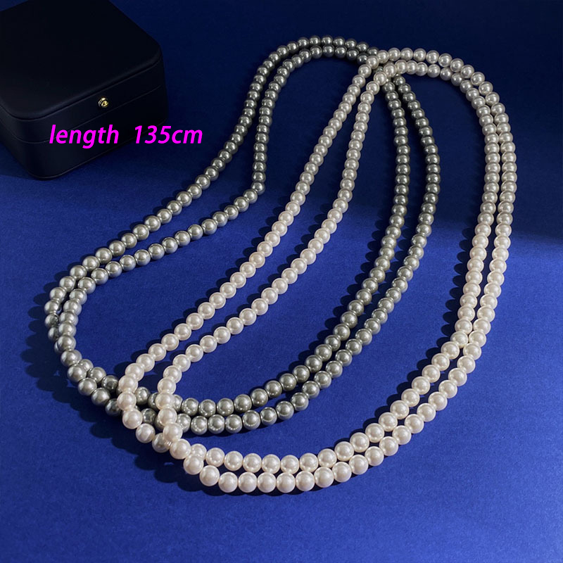 Elegant Lady Classic Style Pearl Artificial Pearl Wholesale Long Necklace