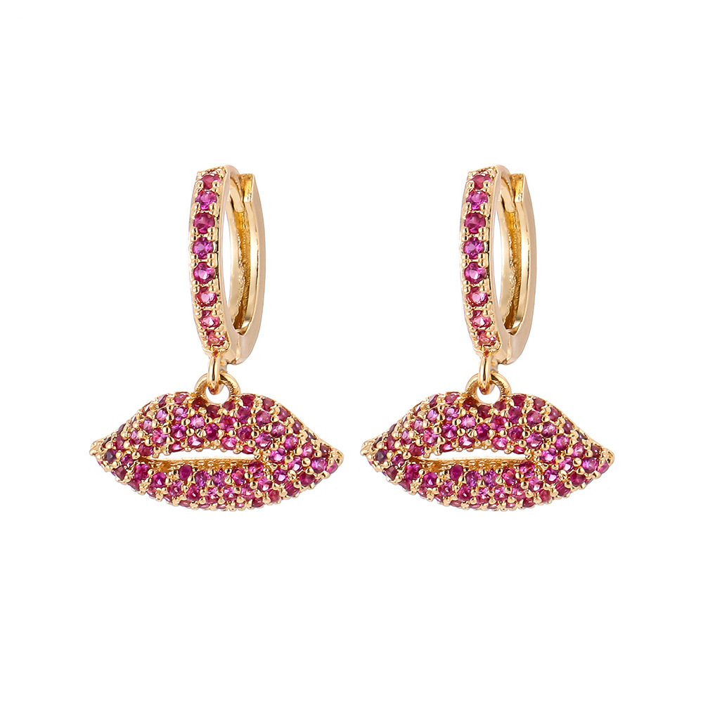 Fashion Geometric Diamond Copper Earrings