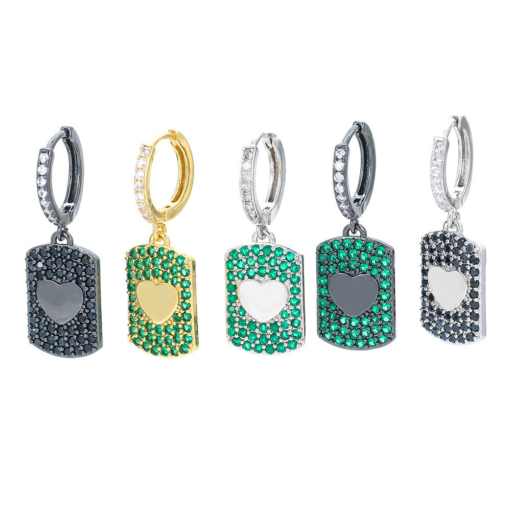 Fashion Multicolor Micro-inlaid Zircon Earrings Wholesale