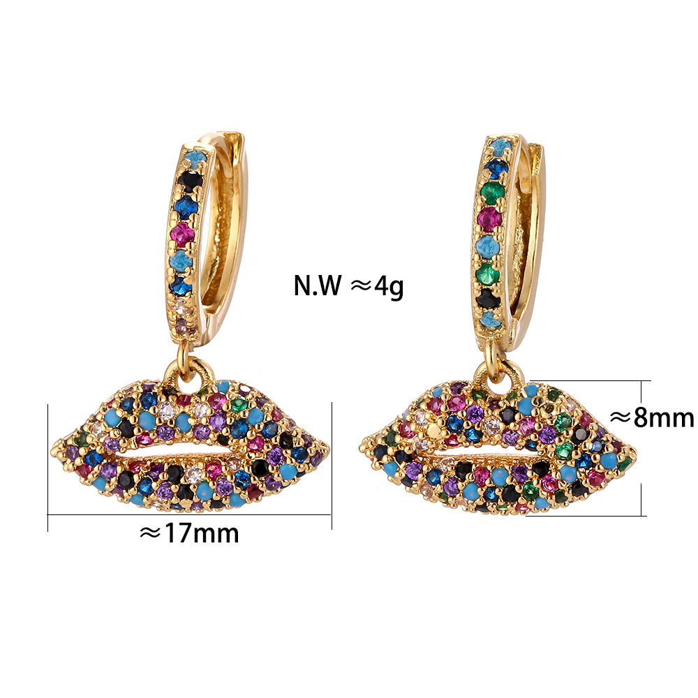 Fashion Geometric Diamond Copper Earrings