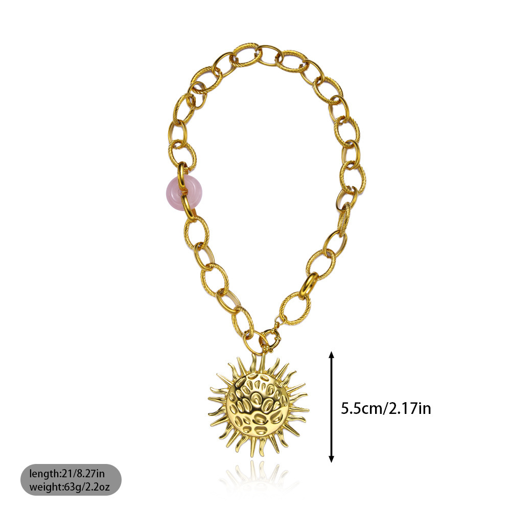 Star And Conch Shell Pendant Women's Necklace Simple Design Summer Vacation Jewelry Accessories Silver Year Gold