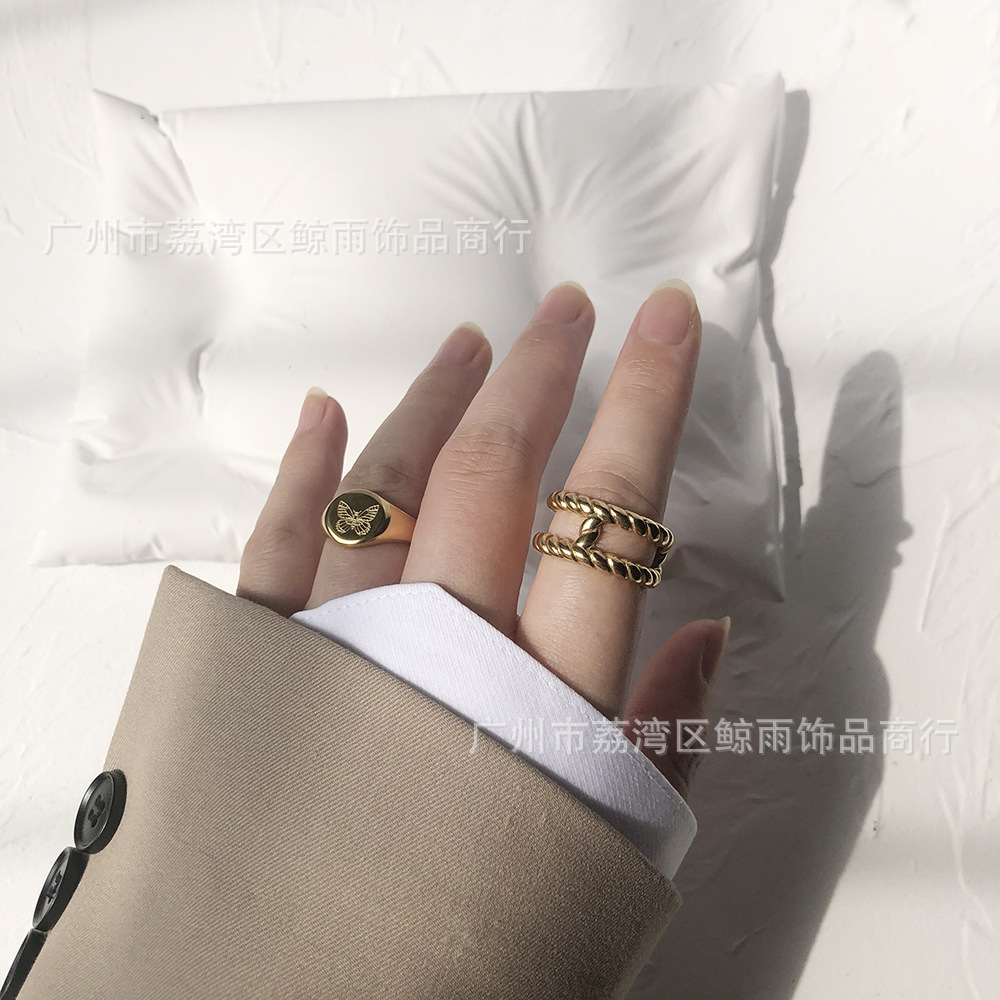 PVD Coated Real Gold Plated 18K Gold Bow Knot 304 Stainless Steel Fashion Waterproof Non Tarnish