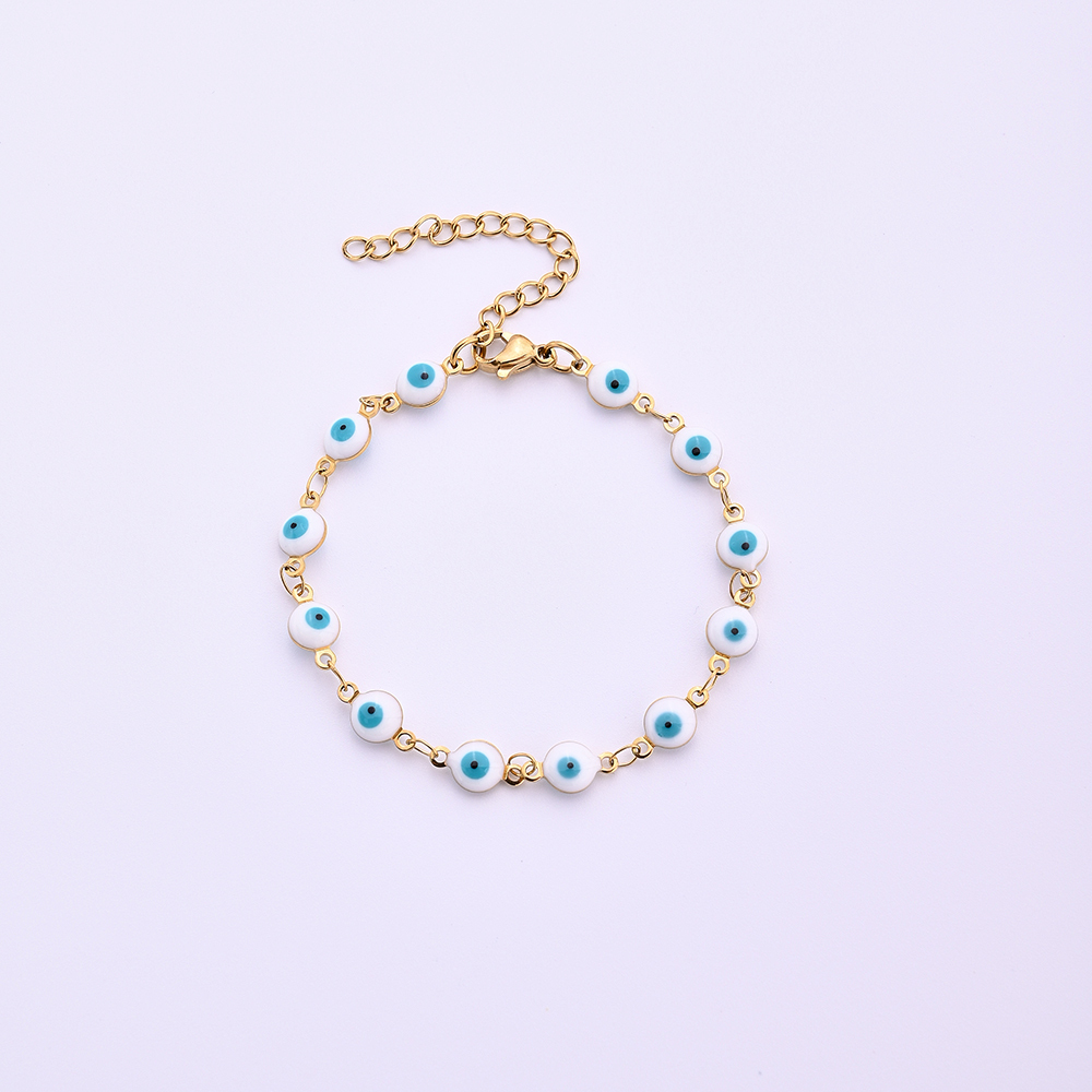 Ethnic Style Classic Style Artistic Eye 304 Stainless Steel Gold Plated Bracelets In Bulk