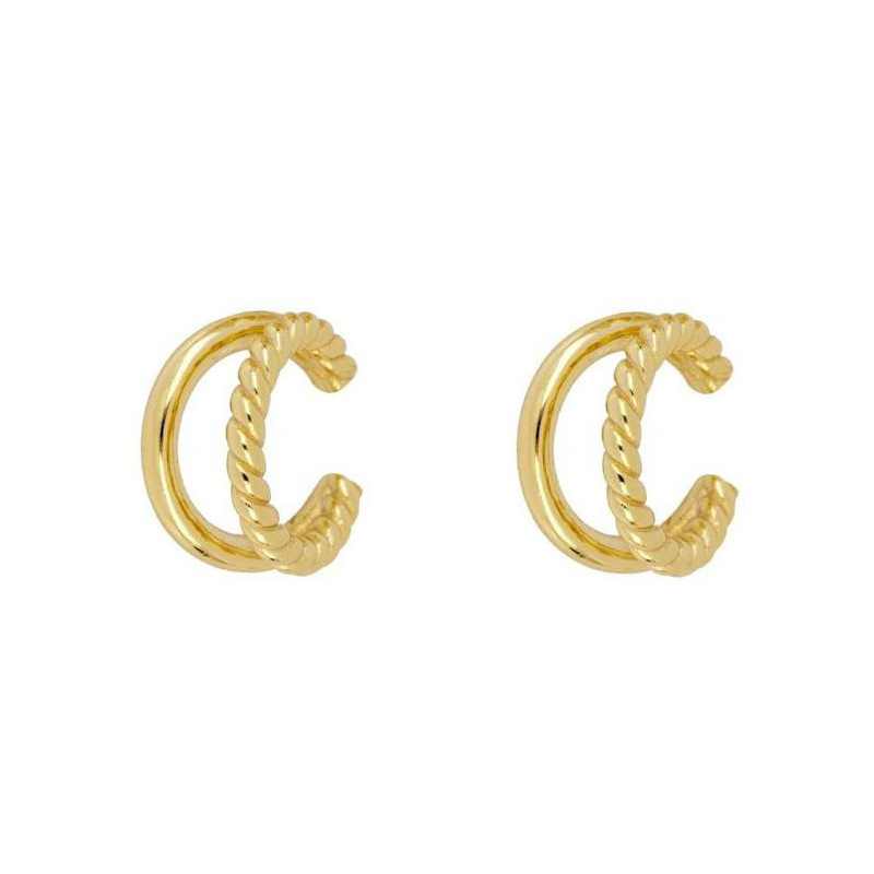 Minimalist Gold-Plated Clip-On Earring Set No Piercing Jewelry Accessories