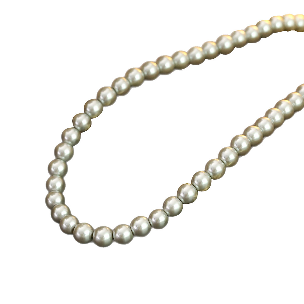 Gray Pearl Necklace For Women Celebrity Favorite Star Same As Schistosomiasis Big Stream Alloy And Copper Jewelry Accessories