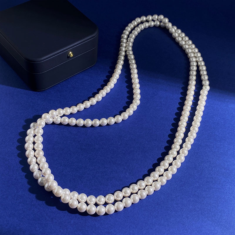 Elegant Lady Classic Style Pearl Artificial Pearl Wholesale Long Necklace