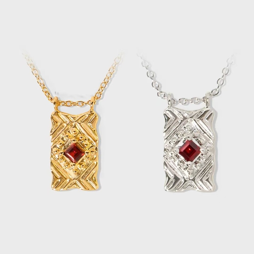 Minimalist Design Black Rose Gold Geometric Agate Pendant Necklace Simple Custom Women's Accessories