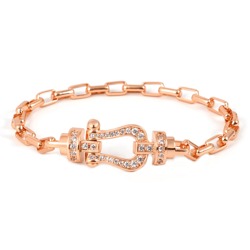 Copper Elegant Simple Style Classic Style Plating Inlay Geometric Artificial Gemstones Bracelets