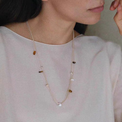 Beige Rope Lock Bag Pendant