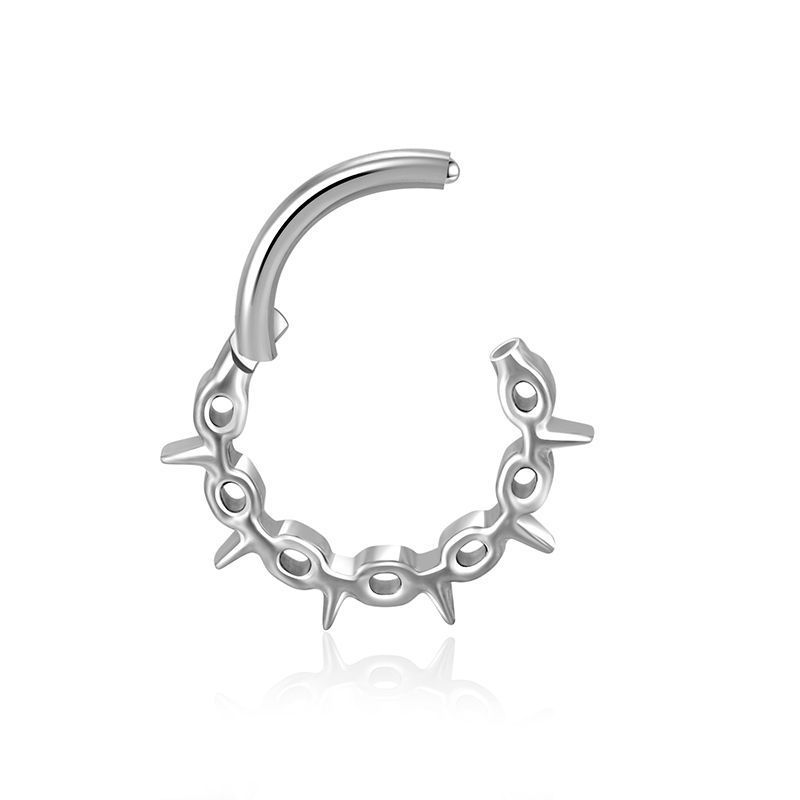 Trendy F136 Titanium Alloy Earrings Women's Fashionable Body Piercing Lip Rings  Style Jewelry Accessories