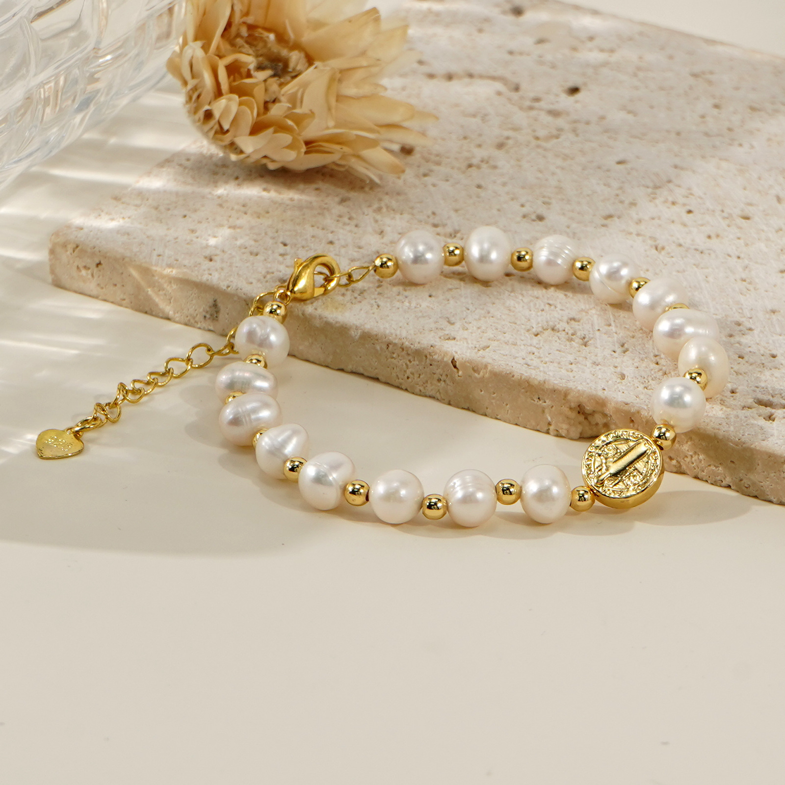 Elegant Pearl Beaded Bracelet Casual School Travel Gift Women's Fashion Accessories Daily Matching Simple Classic Roman Style