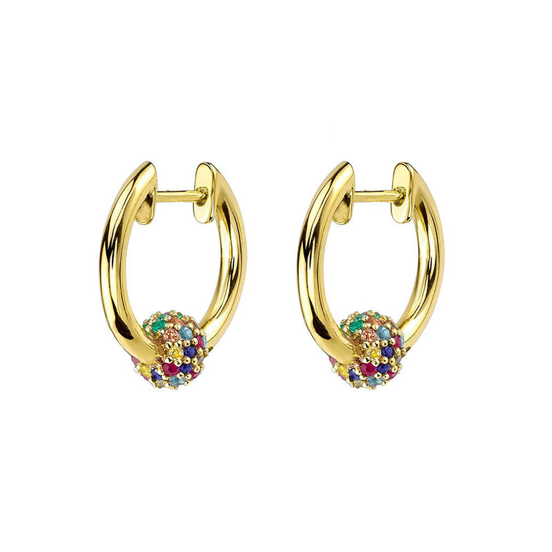 Simple Women's Zircon Earrings Clip-on Jewelry Accessories