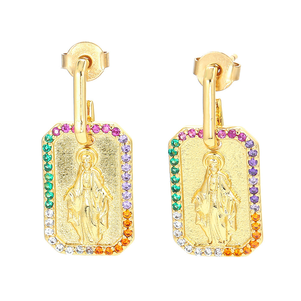 Copper Plating Geometric Zircon