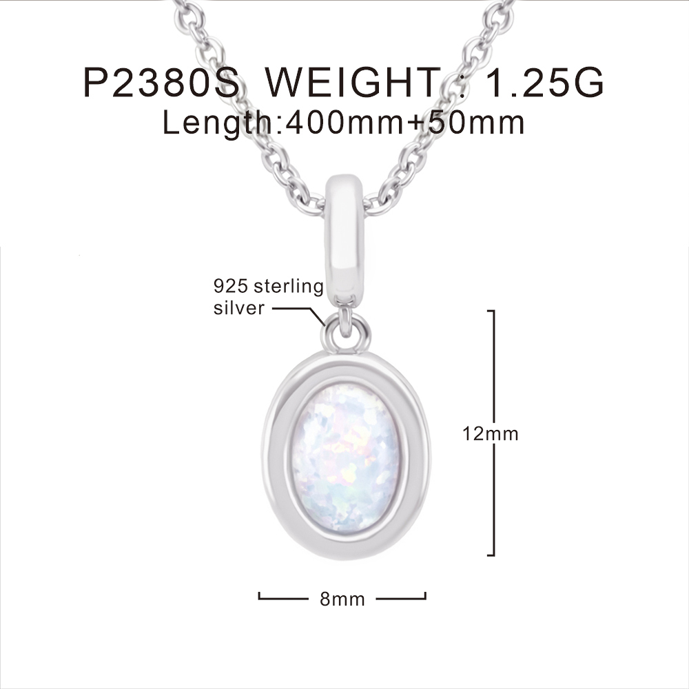 French Style Opal Tiger Eye Pendant Necklace New Fresh Niche Design High-End Birthstone Jewelry Women's Fashion Accessory