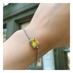 Yellow Diamond Bracelet [16cm 5cm Extension Chain]]