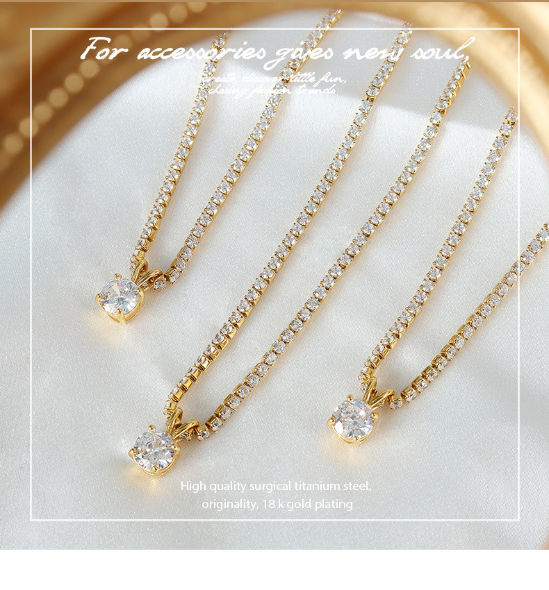 PVD Coated Real Gold Plated 18K Gold Geometric 304 Stainless Steel Fashion Waterproof Non Tarnish 304 Stainless Steel Necklace