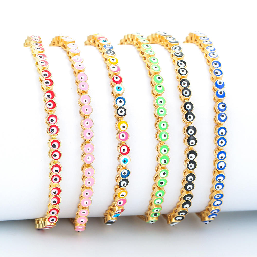 Copper Geometric Zircon Copper Bracelets