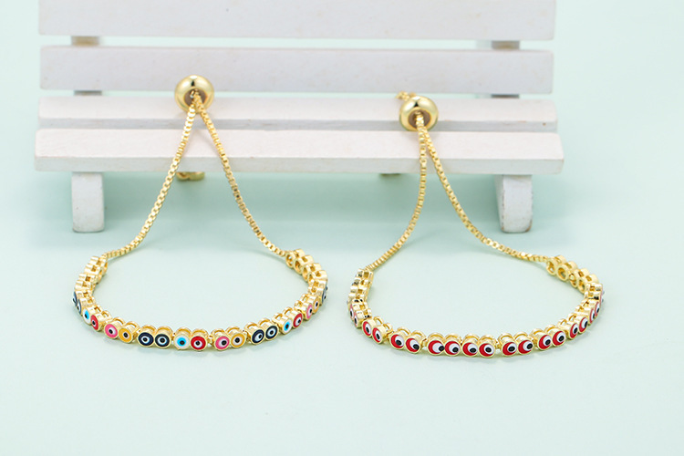 Copper Geometric Zircon Copper Bracelets