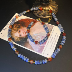 Blue Stone Bracelet + Necklace