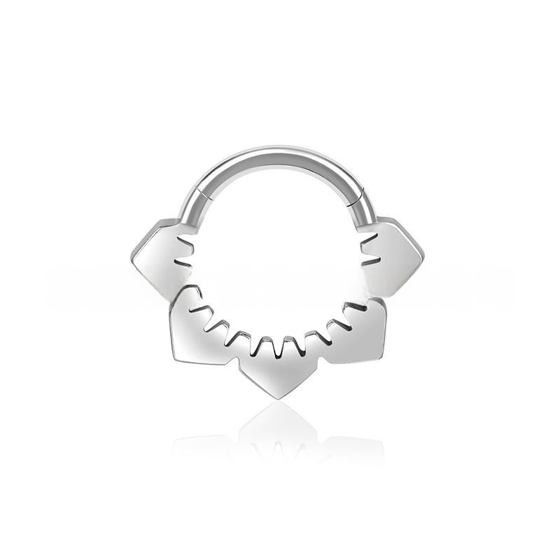 Fashion Titanium Alloy Nose Ring Jewelry For Women Luxurious Simple Personality G23 Earrings Lip Ring Piercing Accessories