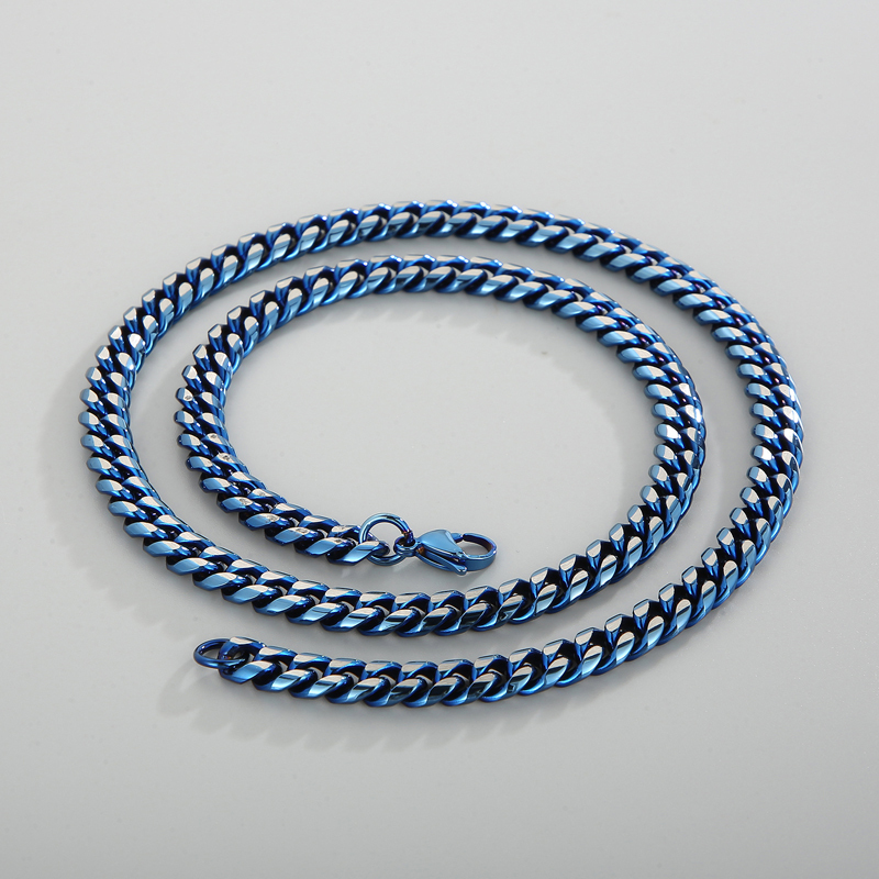 304 Stainless Steel Solid Color PVD Coated 18K Real Gold Plated Fashion Waterproof Non Tarnish Plating Colorful Gold Black Bracelets Necklace