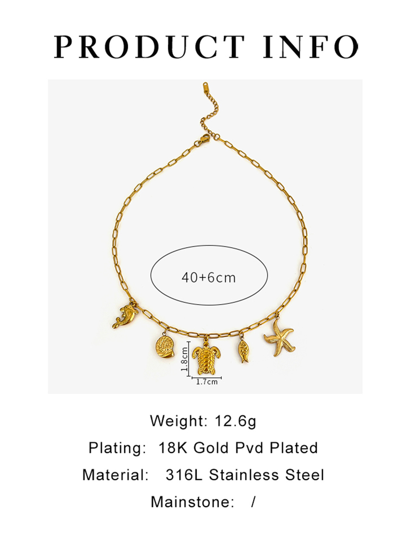 316L Stainless Steel  Solid Color Waterproof Non Tarnish Surgical Steel Simple Style Classic Style Pendant Necklace For Women's