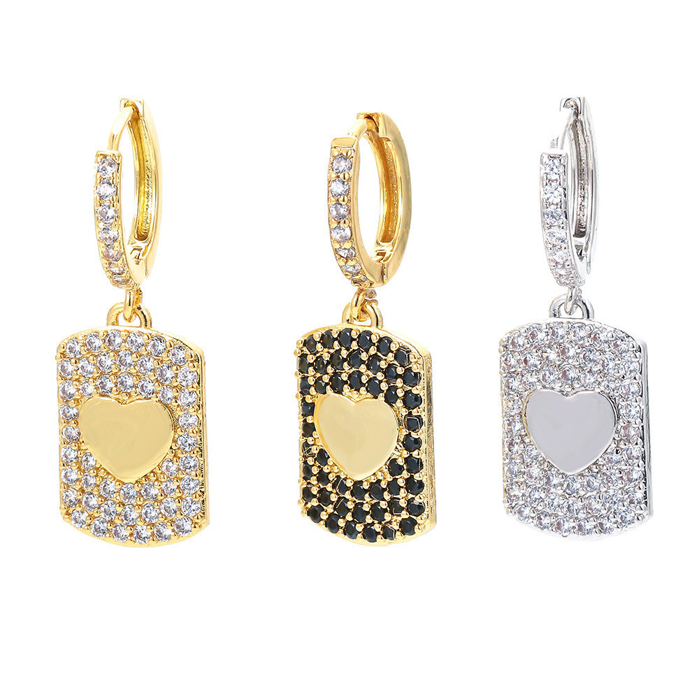 Fashion Multicolor Micro-inlaid Zircon Earrings Wholesale