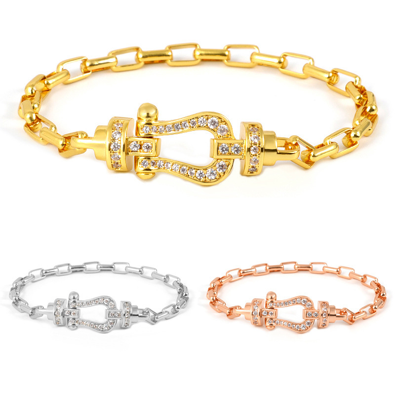 Copper Elegant Simple Style Classic Style Plating Inlay Geometric Artificial Gemstones Bracelets