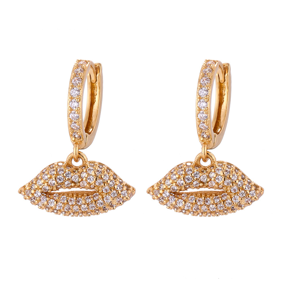 Fashion Geometric Diamond Copper Earrings