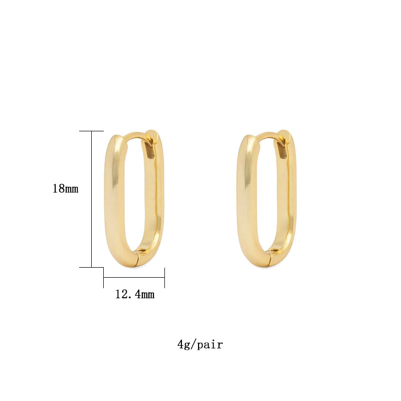 Minimalist Gold-Plated Clip-On Earring Set No Piercing Jewelry Accessories
