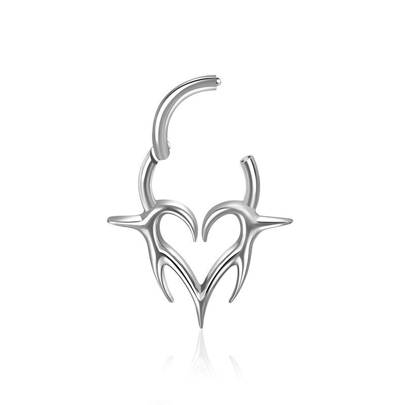 Trendy F136 Titanium Alloy Earrings Women's Fashionable Body Piercing Lip Rings  Style Jewelry Accessories