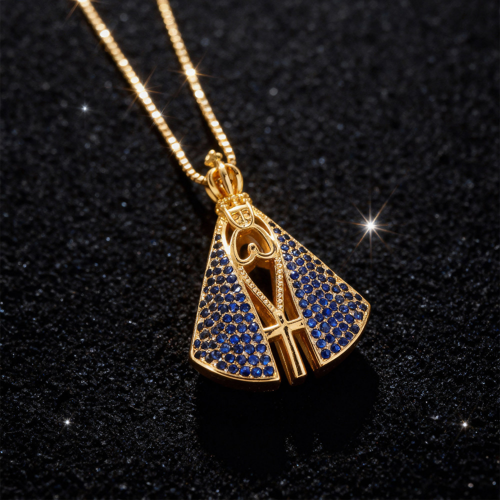 Water Plated Nickel-Free Eco-Friendly 18k Gold Luxury Light Luxury Virgin Mary Pendant Stainless Steel Chain Women's Jewelry Accessories