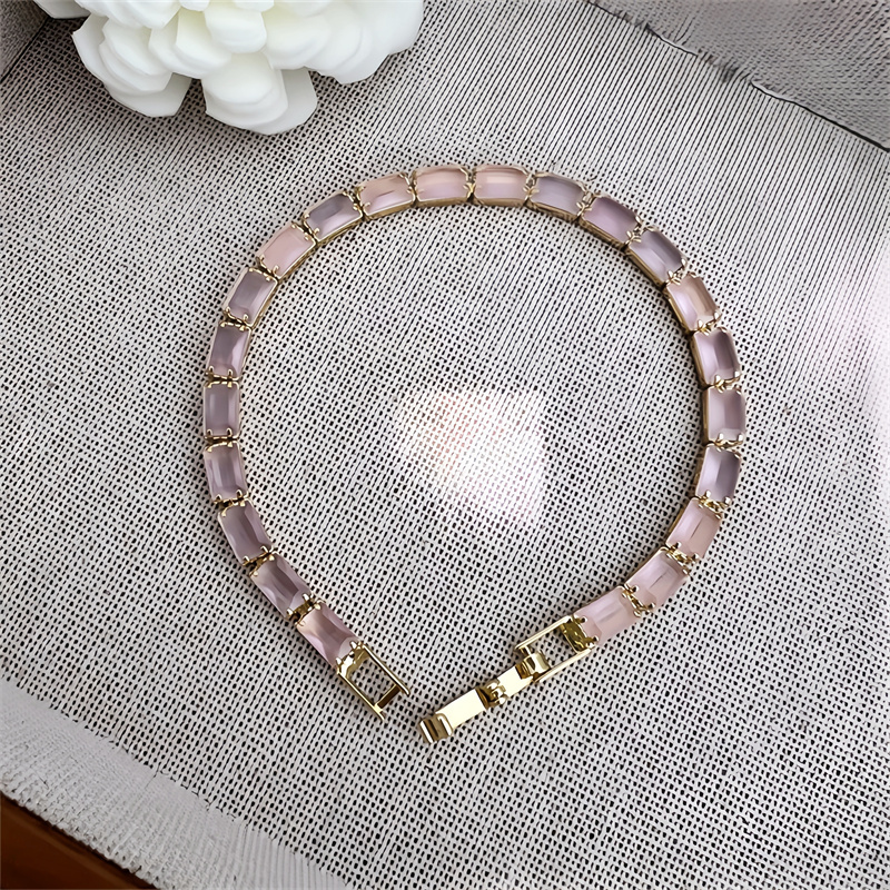 Classic Elegant Style Colorful Zircon Bracelet Fashion High-end Copper Plated 18K Gold Versatile Daily Wear Flower Vacuum Plating (Furnace)