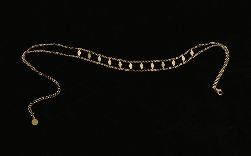 PVD Coated Real Gold Plated 18K Gold 304 Stainless Steel Fashion Waterproof Non Tarnish 304 Stainless Steel Necklace