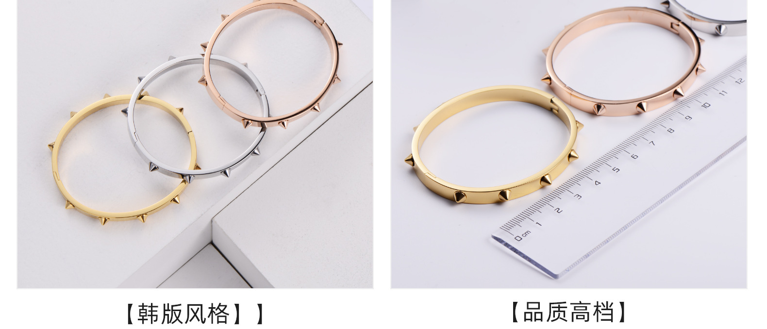 PVD Coated 18K Gold Plated Stainless Steel Waterproof Non Tarnish